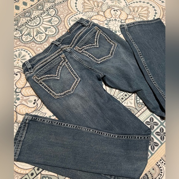 Shyanne denim boot cut jeans 31 31x34 thick stitch Boot Barn 👢tall long shayanne - Picture 6 of 11